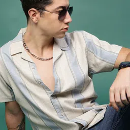 SHOWOFF Men Standard Opaque Striped Casual Shirt-image-70