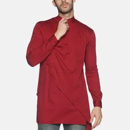 SHOWOFF Men Flared Sleeves Thread Work Kurta-picture-18