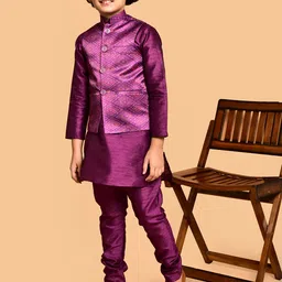 PRINTINDIA Boys Mandarin Collar Regular Straight Kurta with Pyjamas-picture-20
