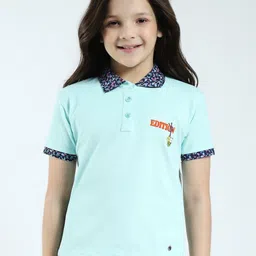 Monte Carlo Girls Polo Collar Applique T-shirt-picture-43