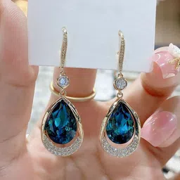 Celestria Korean Teardrop Shaped Drop Earrings-75