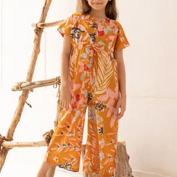 SANSKRUTIHOMES Girls Printed Basic Jumpsuit-image-63