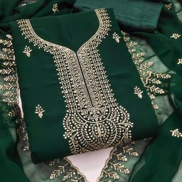 Maroosh Embroidered Silk Chiffon Unstitched Dress Material-picture-36
