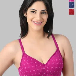Arc de Shapes Pack OF 3 Women Full Coverage Lightly Padded Bra-29