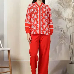 plusS Embroidered Pure Cotton Shirt With Trousers Co-Ords-picture-27