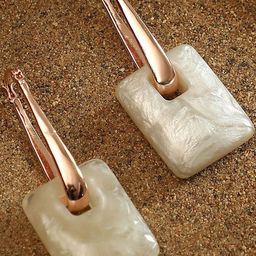 SOHI Rose Gold-Plated Puffer-Glaze Hoop Earrings-picture-20