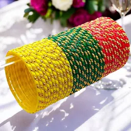 BeautyTrends Set Of 36 Stone-Studded Glass Bangles-21