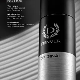 Denver Men Set of 3 Original Black.Code Long Lasting Deodorant Body Spray - 200 ml each image 5