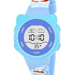 Otage Unisex Kids Dial & Textured Straps Digital Watch 2206LK CAT-LightBlue1-10
