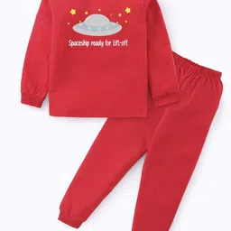 BLUSHES Unisex Kids Printed T-shirt with Pyjamas-image-96