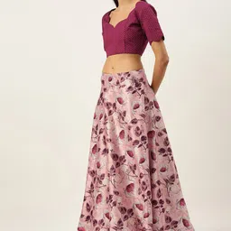 Kaizen TEXO FAB Digital Printed Semi-Stitched Lehenga & Unstitched Blouse With Dupatta image 4