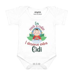 Arvesa Infants Deserve Extra Eidi Printed Envelope Neck Bodysuit-picture-18