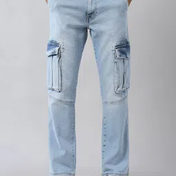 U.S. Polo Assn. Denim Co. Men Straight Fit Mid-Rise Light Fade Clean Look Jeans-picture-6