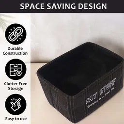 Kuber Industries Black Set of 6 Regular Multi-Utility Organisers image 2