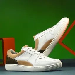 Overdrive Men Colourblocked Leather Sneakers-picture-15