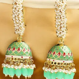 Anouk Floral Jhumkas Earrings-14