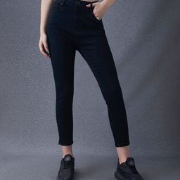 VOLTEDGE Women Comfort Skinny Fit High-Rise Slash Knee Stretchable Jeans-image-13