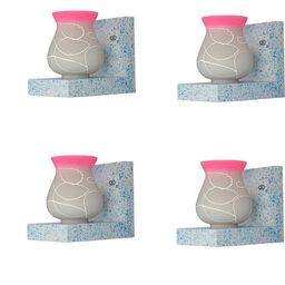 SOMIL Pink Glass Cylinder Printed Wall Lamps-image-76