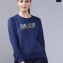 REYA Women Solid Typography Printed Round Neck Full Sleeve Sweatshirt-picture-35