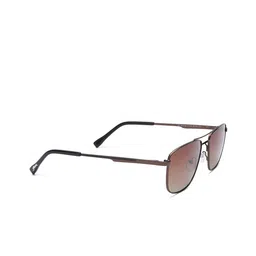 Specsmakers Unisex Square Sunglasses SMFBRMBR55STP1015-Brown-image-3