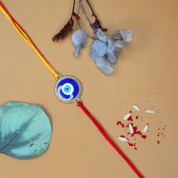Anouk Evil Eye Rakhi With Greeting Card Gift Set-53