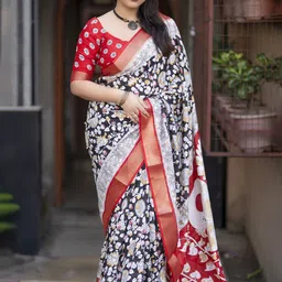 LeeliPeeri Designer Kalamkari Zari Saree-picture-38