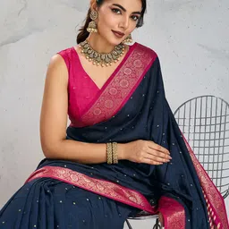 all about you Woven Design Zari Pure Silk Saree-image-31