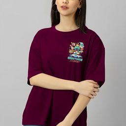 Parona Women Printed Applique T-shirt-image-76