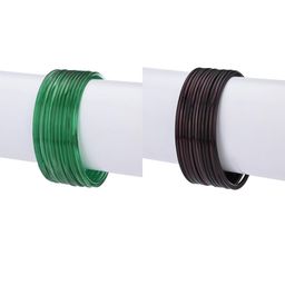 1ST TIME Set Of 24 Green Alloy Bangles-picture-43
