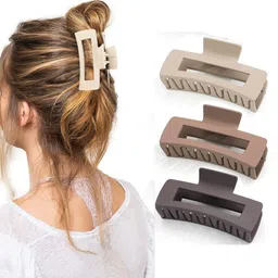 Softwrap Set Of 3 Matte Finish & Strong Hold Claw Clips-3