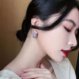 kazare Gold Plated Contemporary Drop Earrings-image-39
