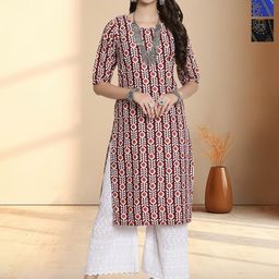 HERE&NOW Women Pack Of 3 Ethnic Motifs Printed Regular Kurta-23