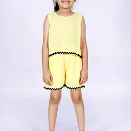 KiddoPanti Girls Pure Cotton Top With Shorts-23