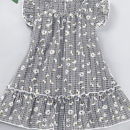 YK Girls Fit & Flare Striped Dress-picture-40