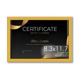 ArtzFolio Gold-Toned 1 Pieces Wood Table Photo Frames-image-66