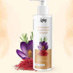 LOLEY Kumkumadi Face Wash With Vitamin E Oil And Moringa Oil For Instant Glow - 100 ml-42