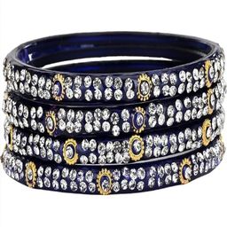 SOMIL Set of 28 Green Alloy Artificial Stones & Beads Bangles-image-58