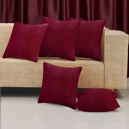 IVAZA Unisex Maroon Cushion Covers-image-98