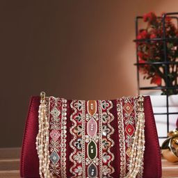 PLANX Embroidered Box Clutch-34