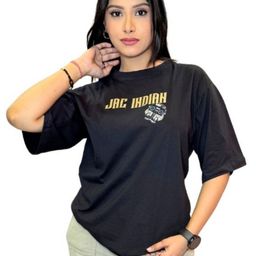JAC INDIAN Women Graphic Printed Round Neck Cotton T-shirt-image-126