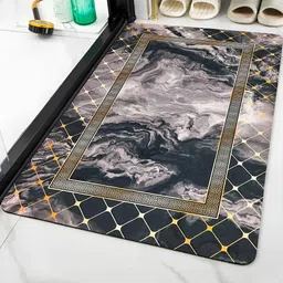 IVAZA Anti Skid Super Absorbent Bath Mat-51