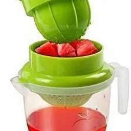 hapani house Mini Small Nano 2 in 1 Hand Press Manual Juicer,Fruits Juicer Mixer Juicer Jar image 2
