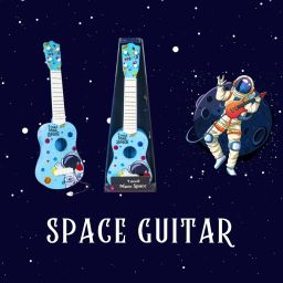 Space Theme 4 String Guitar Easy-to-Hold Thin Frets Low String Musical-image-36
