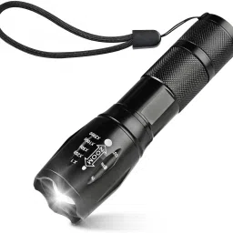(ZOOMABLE METAL TORCH) 5 Modes Flashlight, Super Bright Cree T6 LED Light Torch-9