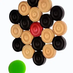Wooden Carrom Coin Set Carrom Pawns-29