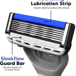 letsshave Pro 6 Portable Shaving Razor For Men with Transparent Shave Gel 15ml, Men image 4
