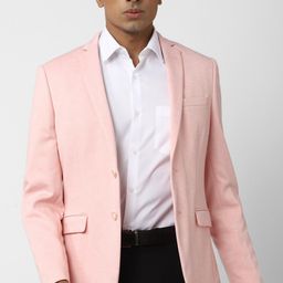 peter england Men Solid Single Breasted Formal Blazer-picture-21
