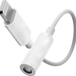 Hespa White Headphone Jack Adapter | Lightning to 3.5mm AUX Audio Dongle Phone Converter-23