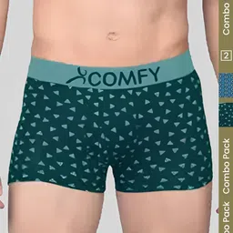 Amul Comfy Men Pack of 2 Printed Cotton Outer Elastic Trunk-picture-9