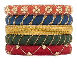 Taasha Craft Set Of 5 Threads Bangles image 2